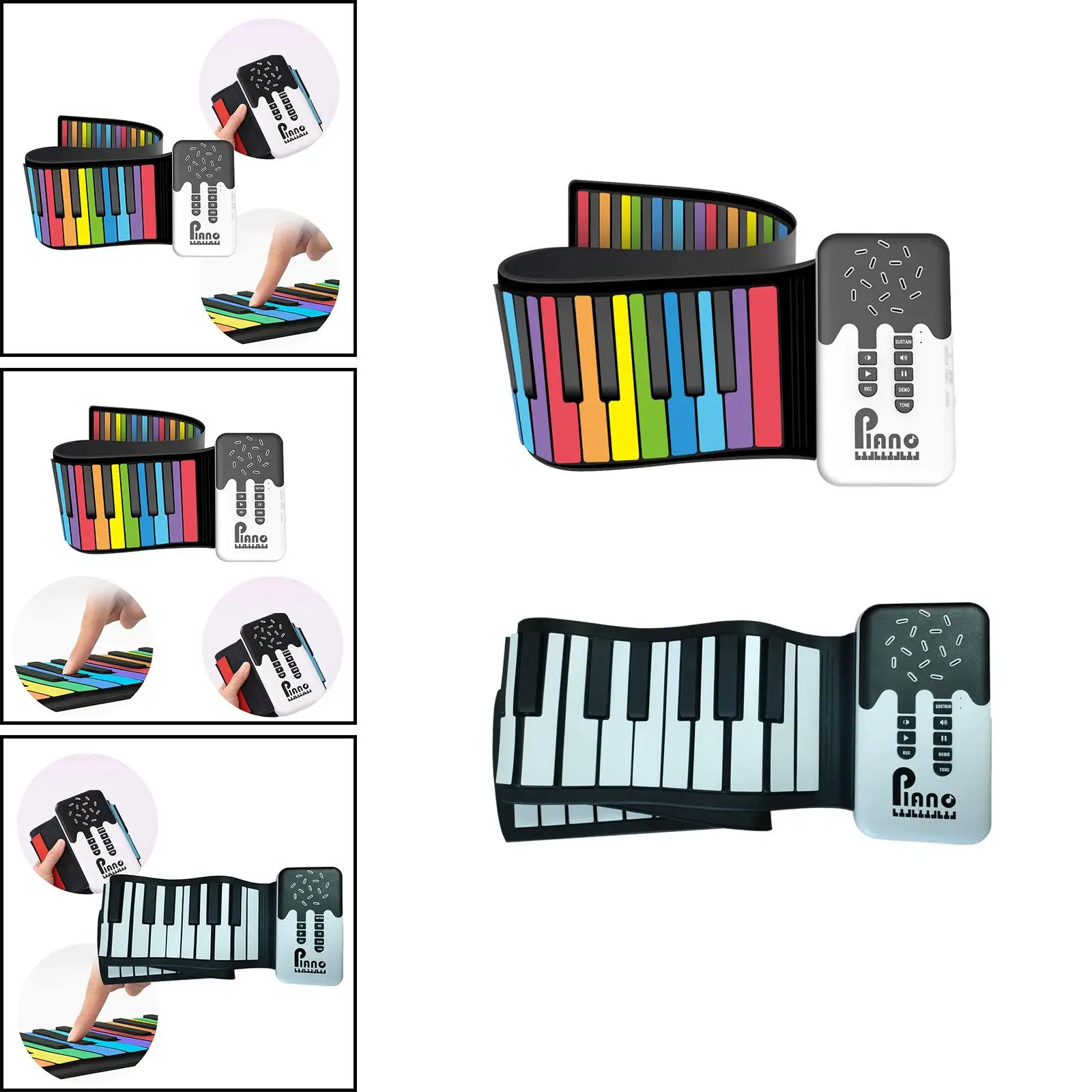 Roll up Piano Lightweight Hand Roll Piano for Kids Adults Children Beginner