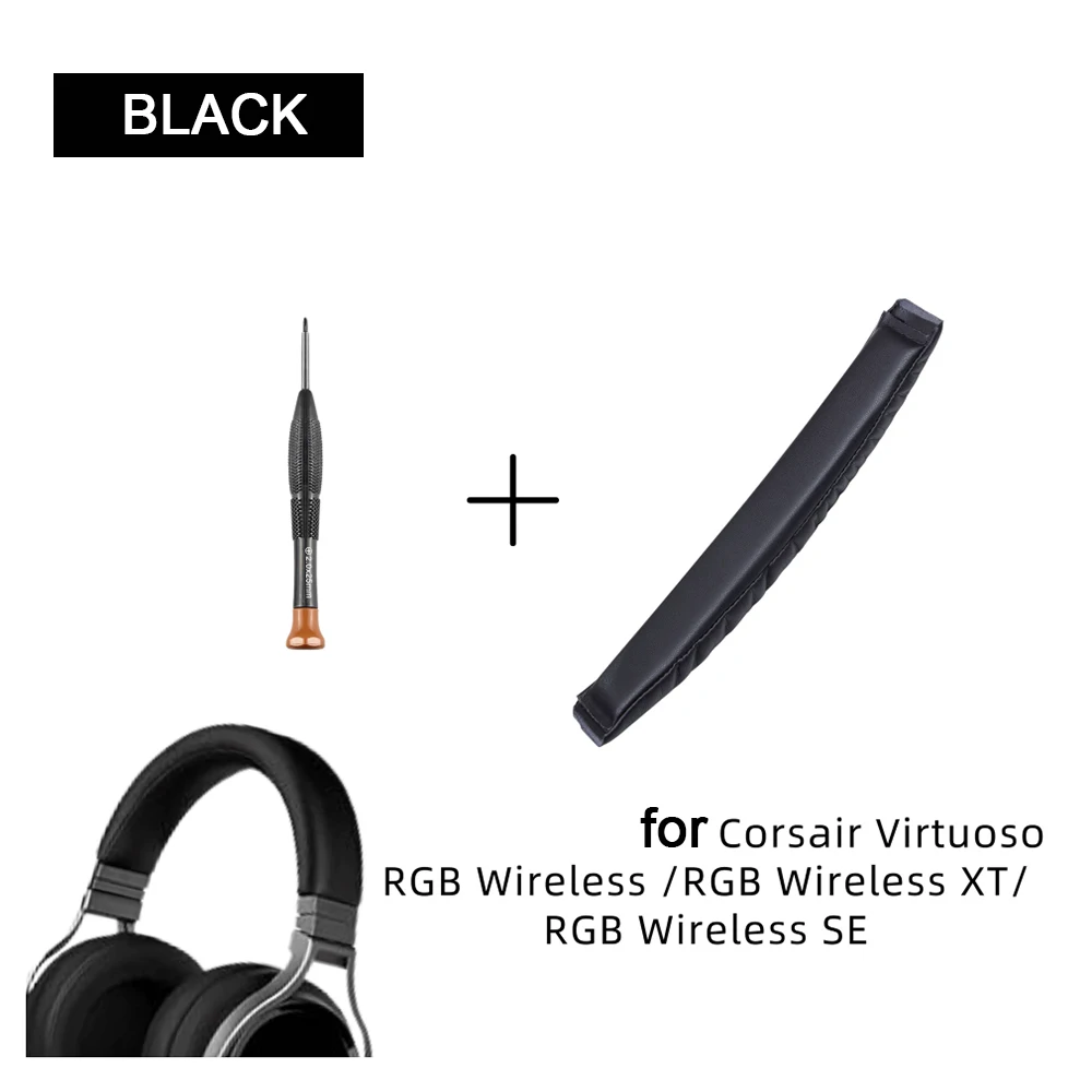 Replacement Earpads & Headband Cushion for Corsair Virtuoso RGB Wirless / RGB Wireless XT / RGB Wireless SE Head Band Ear Pads