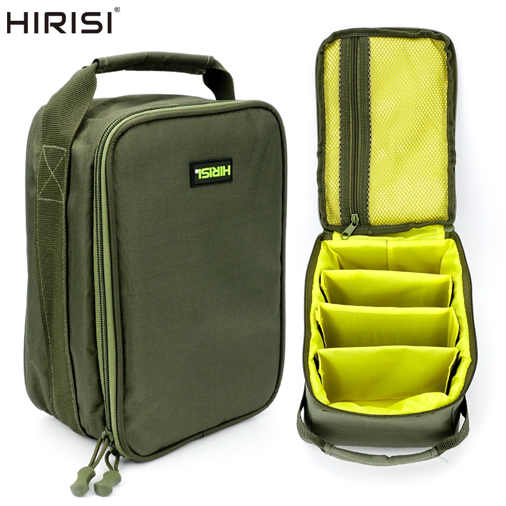 Sac pêche imperméable Hirisi portable avec 3 séparateurs réglables pour équipement et accessoires