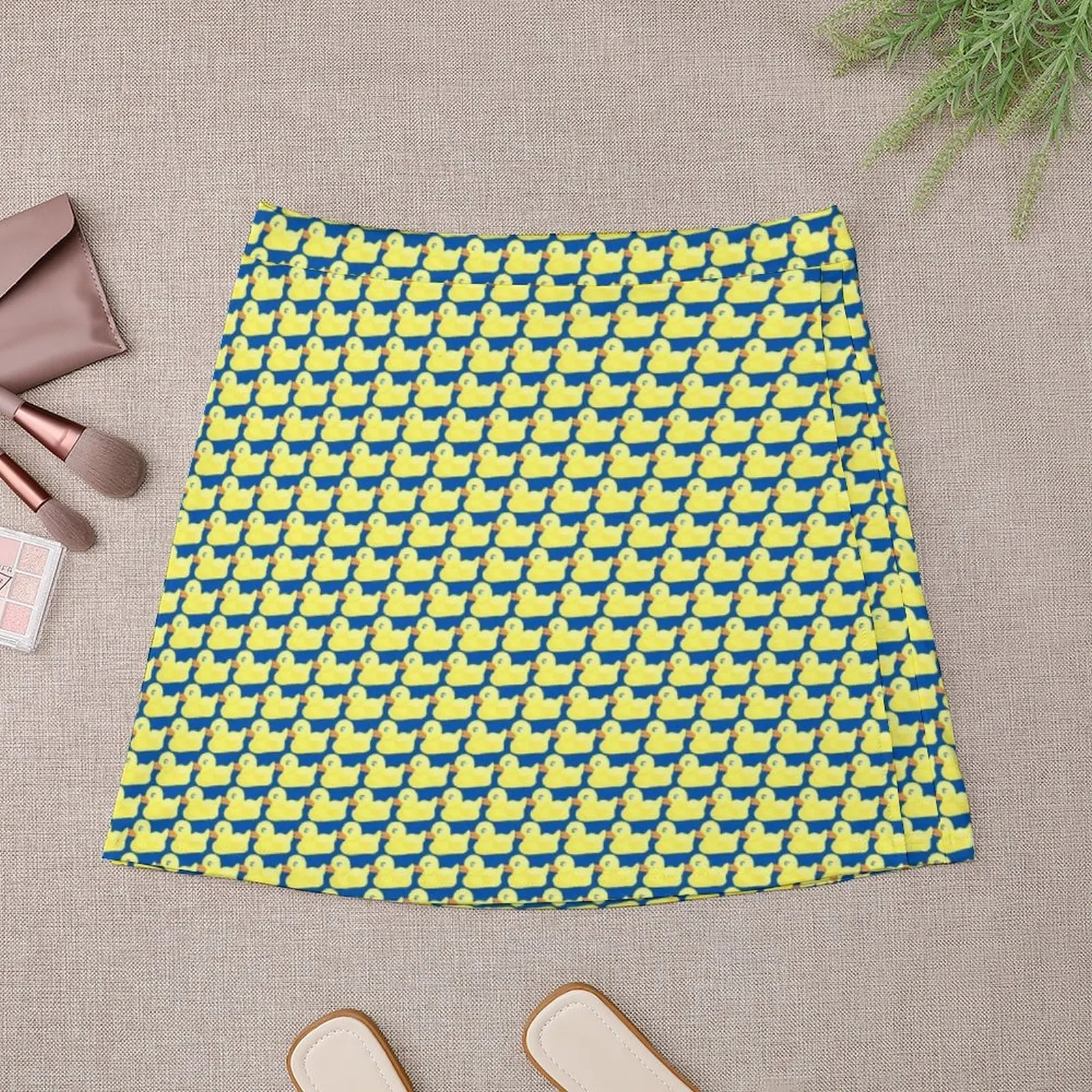 Ducky Tie Pattern Mini Skirt skirts summer 2023 woman novelty in clothes korean style mini skirt