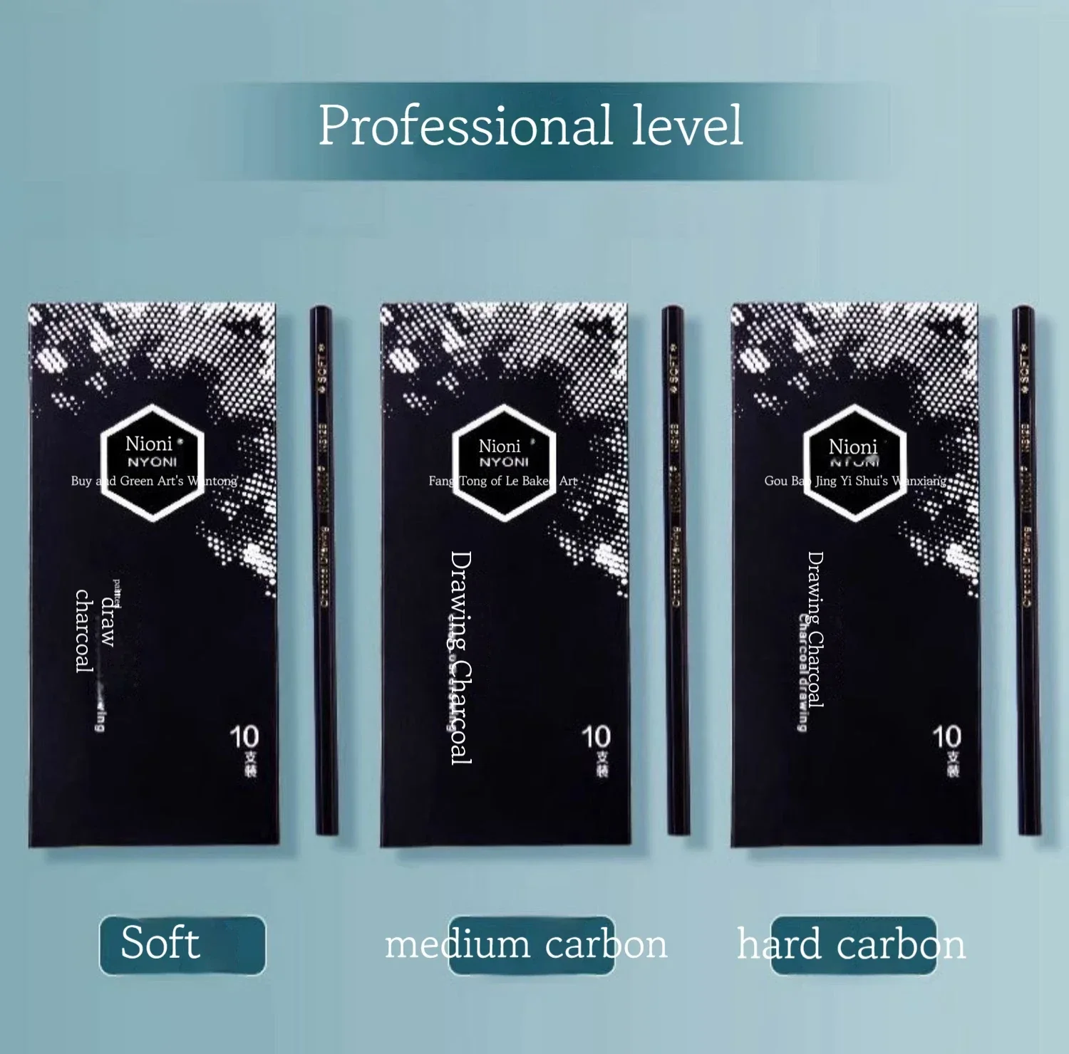 Matite Carboncino Extra Morbide 12 Pezzi | Per Disegno E Schizzi | Ideali Per Artisti E Principianti