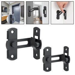 90 Degree Door Lock Right Angle Latch Stainless Steel Sliding Door Hardware Hasps Latch for House Door Wardrobe Barn Door Latch