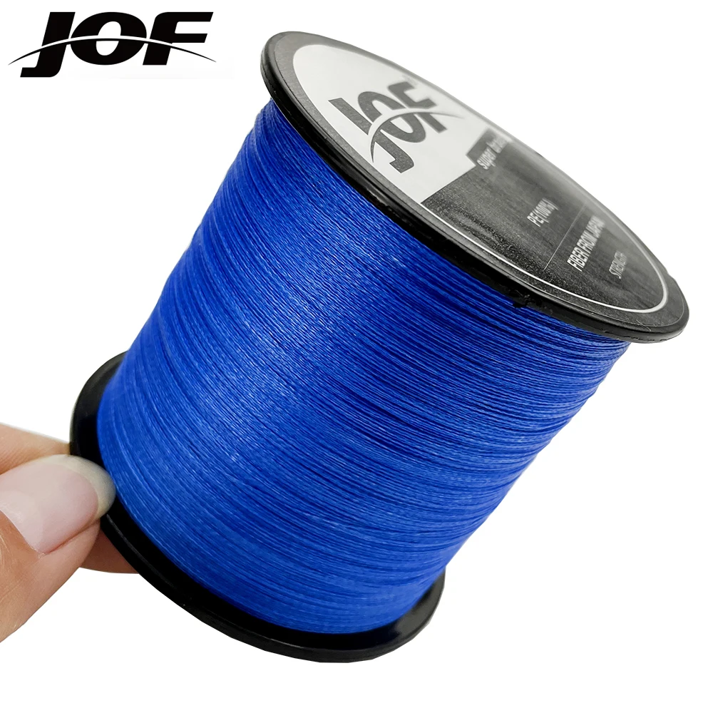 JOF 8 Strands PE Fishing Line 300m/500m/1000M Braided PE Line Super Strong Multifilament Fishing Line Trout 0.14-0.5mm Lure Wire