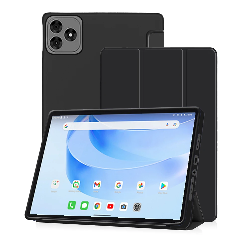 Premium Tablet Case with Triple-Fold Stand and Soft TPU Back