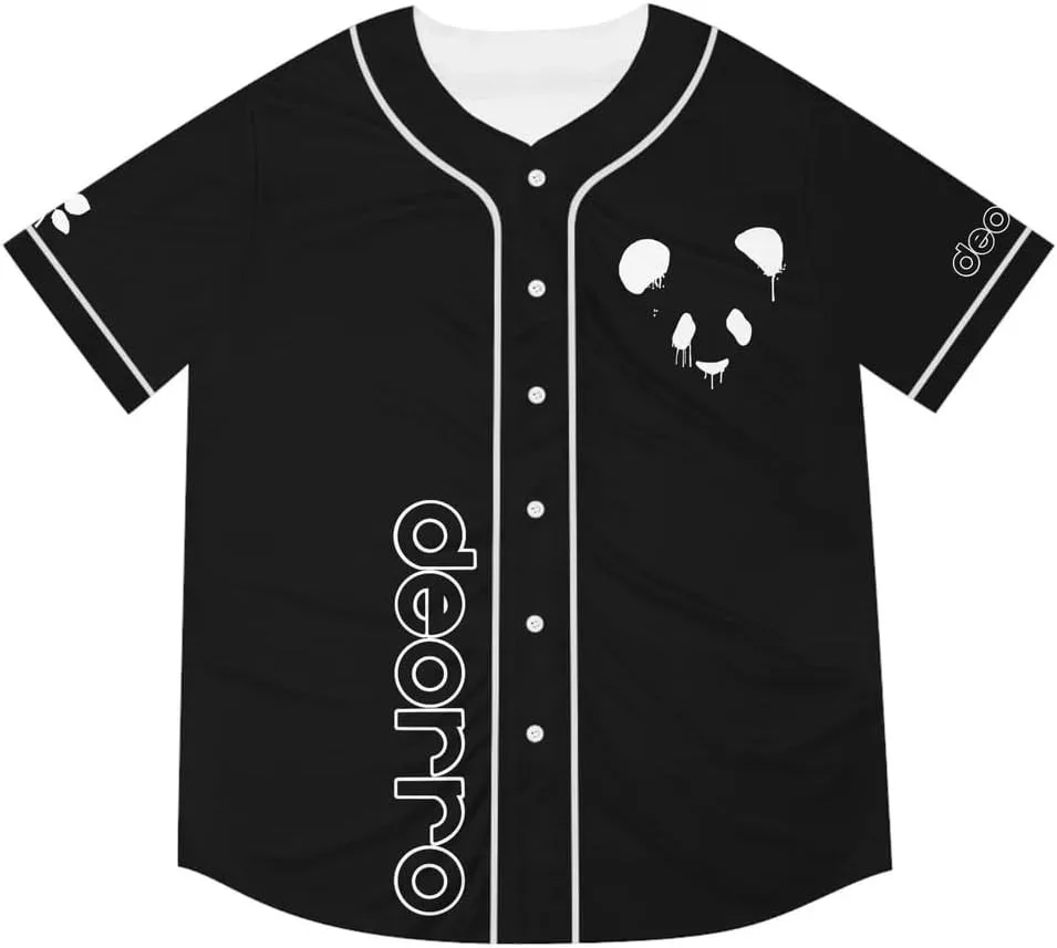 Мужская и Женская бейсбольная куртка Deorro Merch, Джерси, модная рубашка с коротким рукавом и V-образным вырезом для повседневного ношения, 2024