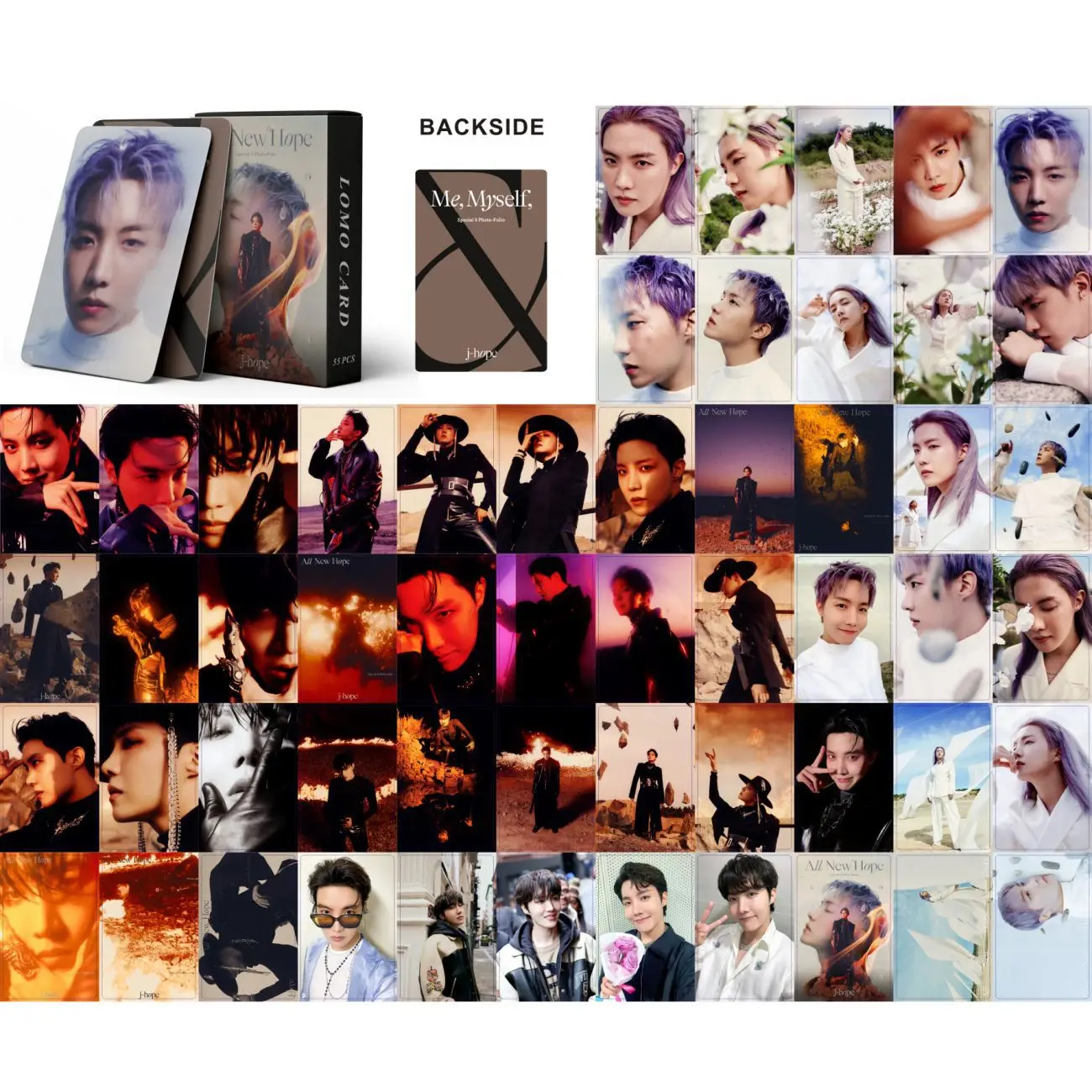 Kpop New Album Lomo Cards 55pcs/set HD Double Side Print Photo Cards