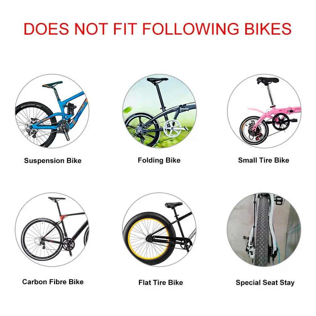 Portapacchi Bici ROCKBROS In Alluminio | Universale Per MTB 24-29 Pollici | Carico Max 50kg Con Sgancio Rapido E Riflettore