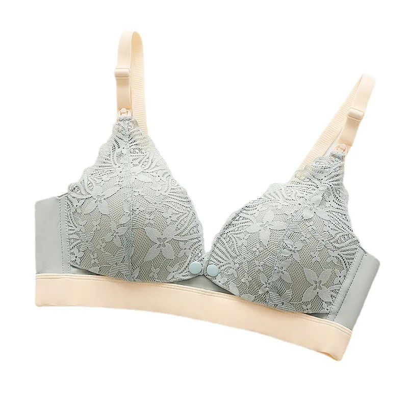 Lace Maternity Bra Front Buckle Nursing Bras Seamless Vest Clothes For Pregnant Women Underwear Breastfeeding Bra wholesale 6