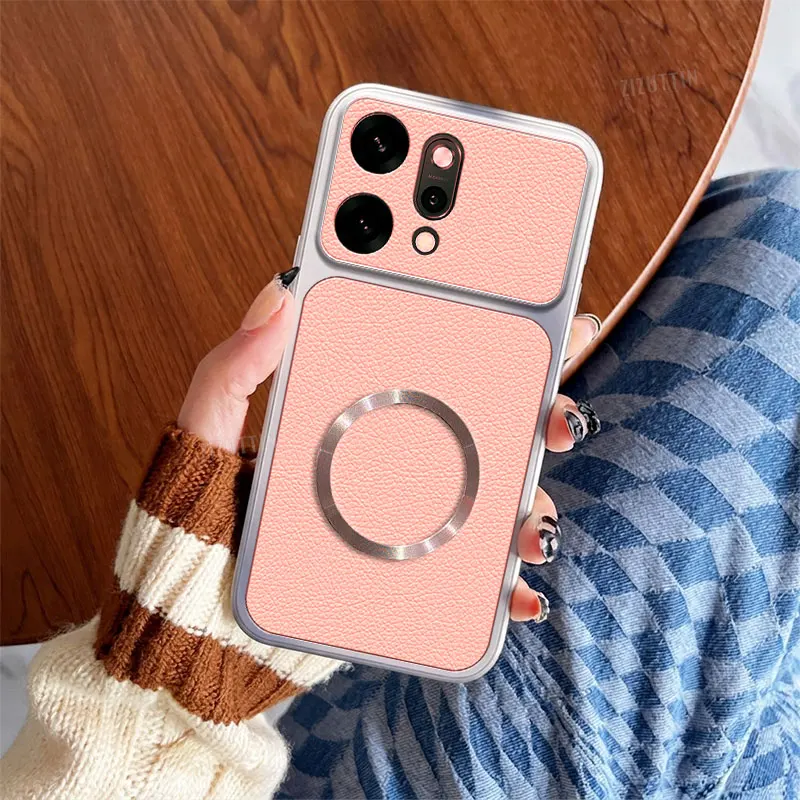 Lychee Texture CD Leather Phone Case - Premium Back Cover