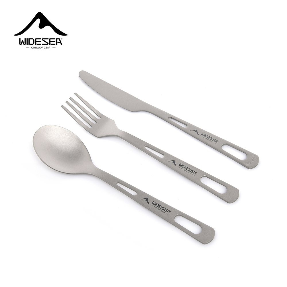 Widesea CampingÂ Titanium Spork Outdoor Collapsible Spade Spoon Meet Edible Standards Many Kinds Of Outdoor Cutlery Combination