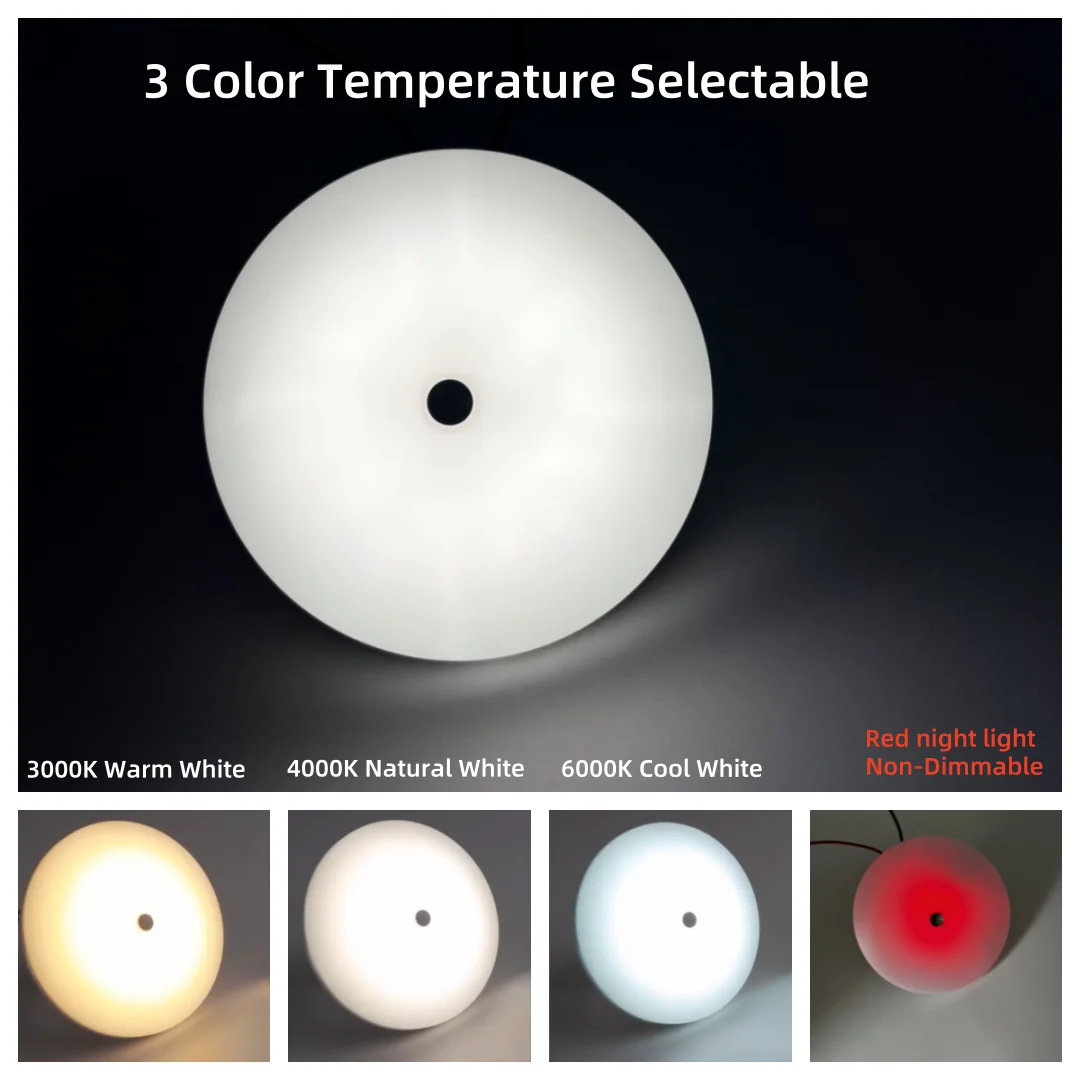 RV interior ceiling light, 4.5-inch 10V-30V touch dimming switch and red night light, RV boat interior travel trailer