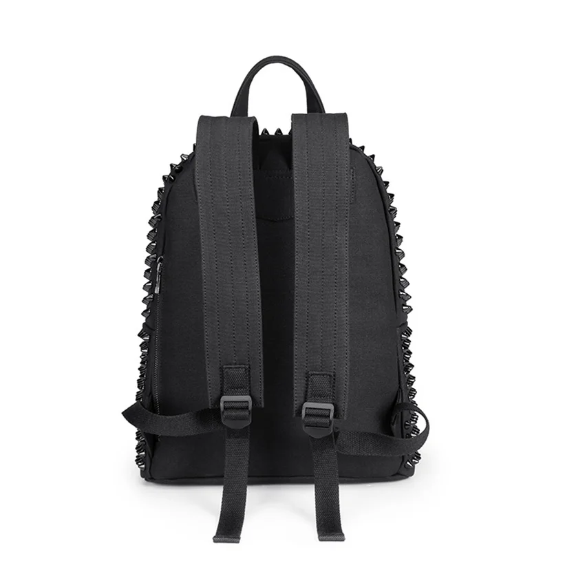 New Fashion Women's Rivet Backpack Canvas Backpack Laptop Bag Casual Outdoor Travel Bagpacks