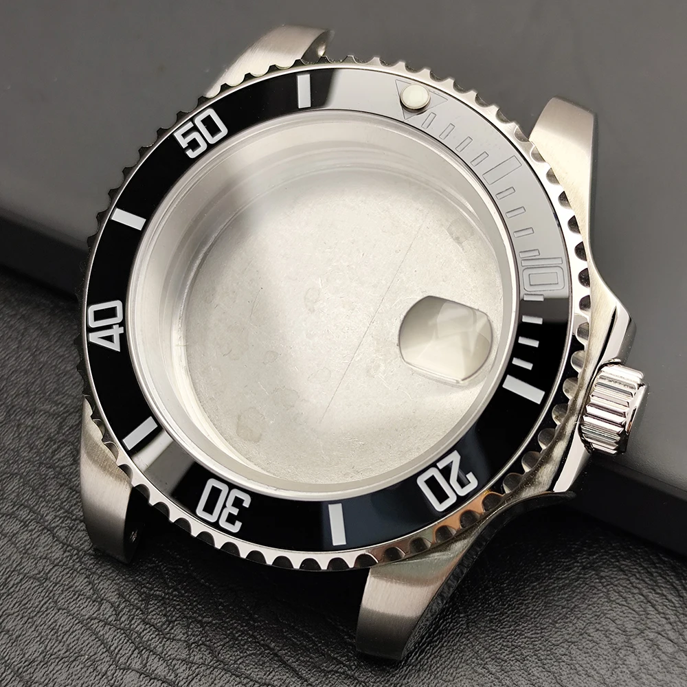 Premium 40.5MM Sapphire Glass GMT Case with Bidirectional Rotating Bezel for 28.5MM Dial and 20mm Strap