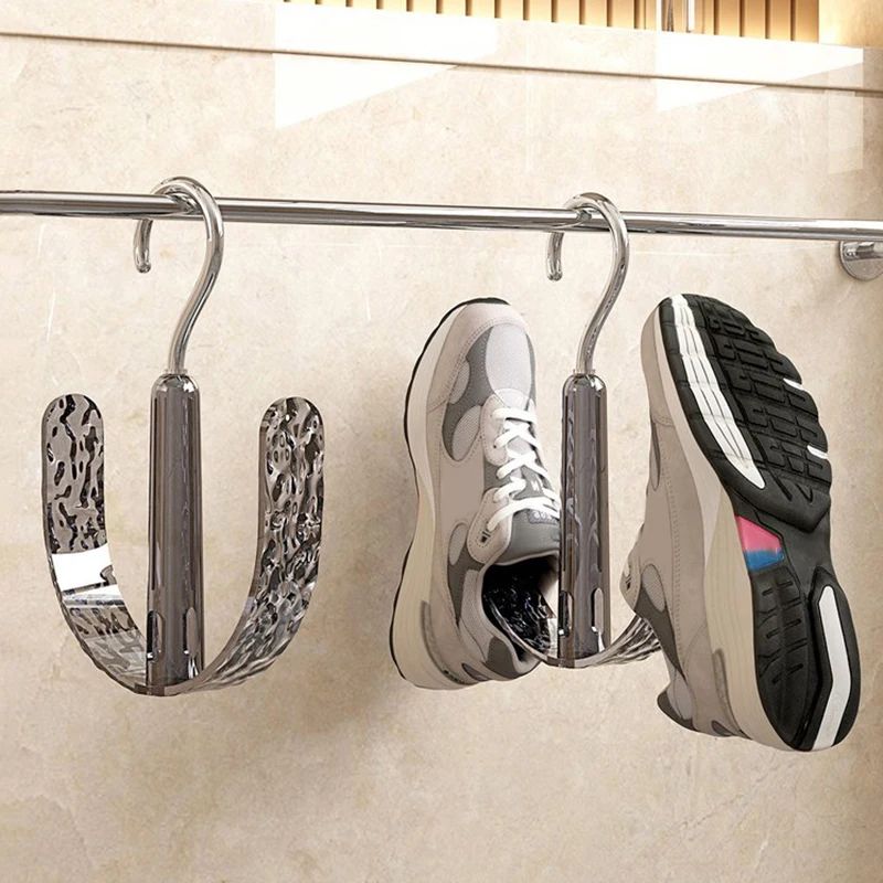 Rotating Multifunctional Shoe Drying Rack Light Luxury Fashion Styling Light Luxury Fashion Styling Shoe Rack Shelf Balcony