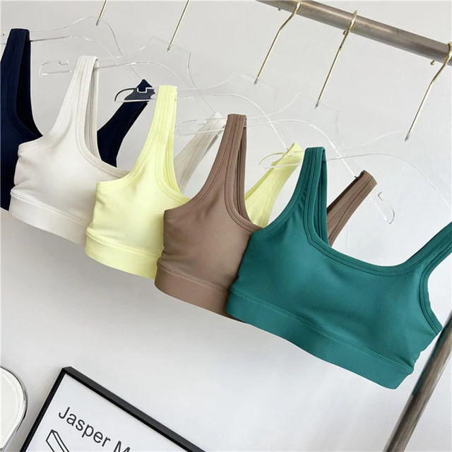 Women Cross Strappy Sports Bra Medium Support Gym Women's Bra Push Up Bra  with Removable Padding