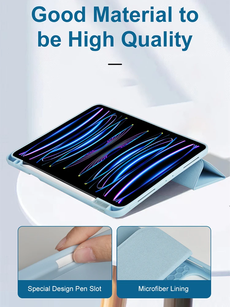WiWU Shockproof Soft TPU Tablet Case with Pencil Slot