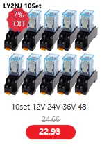 1 stücke Allzweck LY2NJ HH62P Elektronische Micro Elektromagnetische Relais LED Lampe 10A 8 Pins Spule DPDT DC12V 24V AC110V 220V – Detail 5