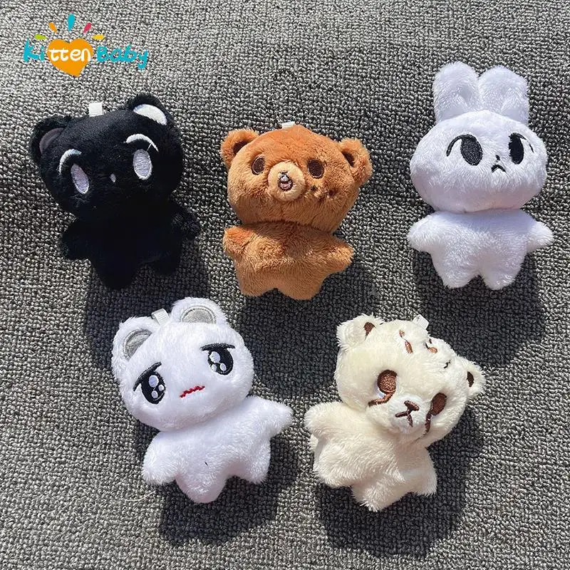 KPOP Keychain Pendant Doyoung MARK Taeyong GOMDO LEE Cheetah Lee Cute Plush Doll Keyring Bag Pendant Nctzen Fans Collection Gift