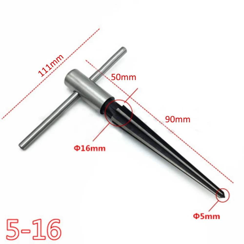 Handheld Tapered Reamer Set 1/8-1/2 Inch & 5/32-5/8 Inch Bridge Pin Hole Tapered Reamers Machinist Luthier Tools hand reamer