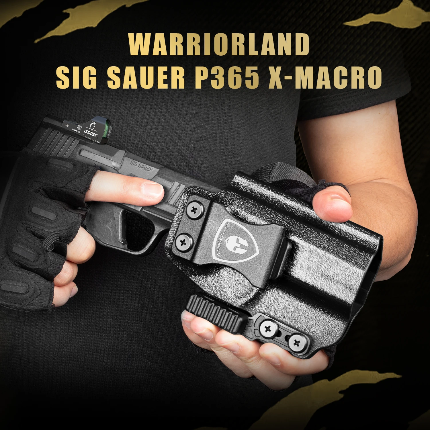 WARRIORLAND Sig P365X-Macro IWB Kydex Holster with Claw Attachment and Optic Cut: Sig Sauer P365XMACRO, Inside Waistband Appendi 5