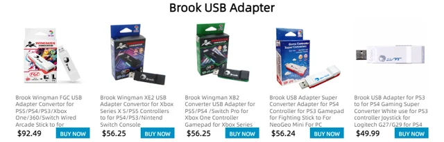 Brook USB Adapter for PS3 to for PS4 Gaming Super Converter White