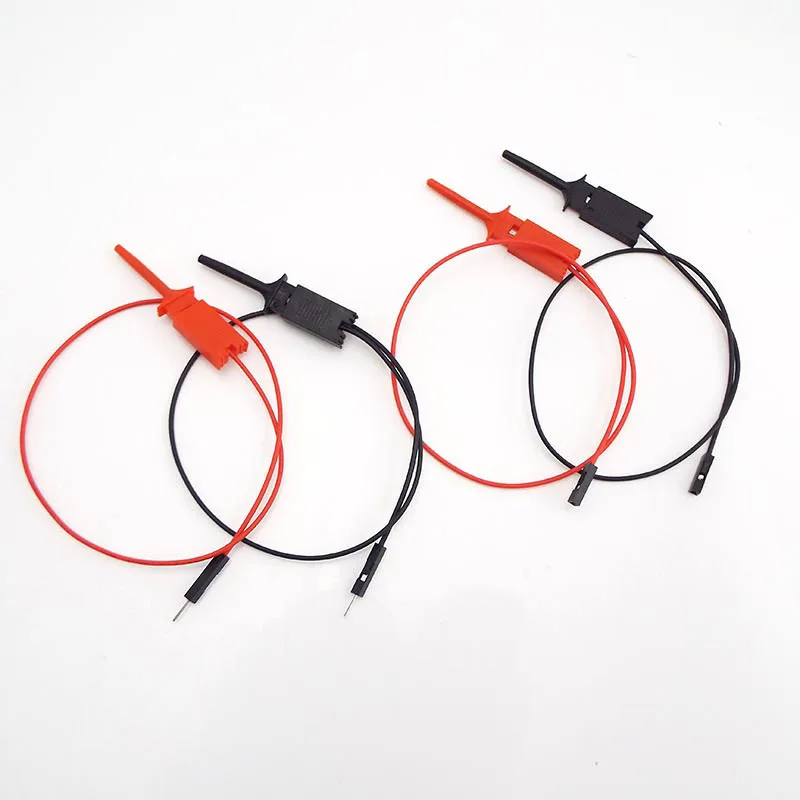 4types Single Test Hook Clip Line Probe Logic Analyzer 10pin Cable Crocodile Clip For Gripper Electronic Testing IC Grabber c1