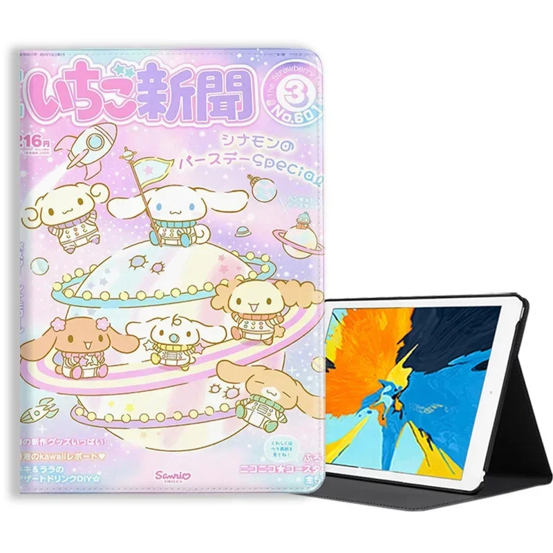 Sanrio Cinnamoroll Kawaii pu Estética Capa para Ipad Capa para Pro 2023 2023 11 Mini 10.2 2023 9.7 Air 10.5 10.9 - Imagem 5