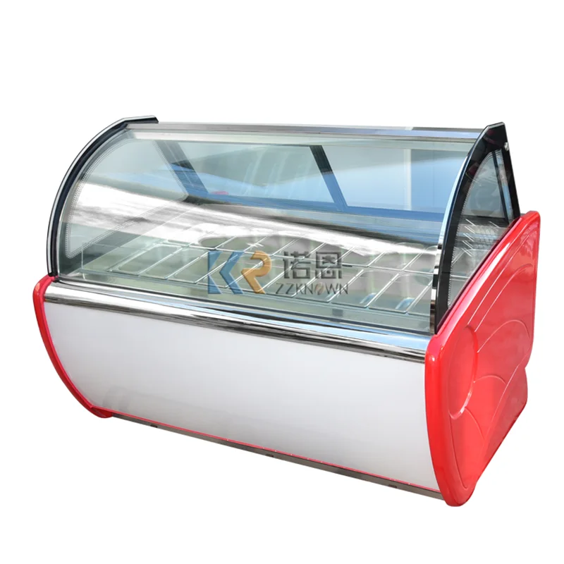 Supermarket Deep Popsicle Freezer Chest Freezer Glass Door Chiller Fast Food Ice Cream Display Cooler Refrigerator Showcase customized product、glass display cabinets jewellery showcase