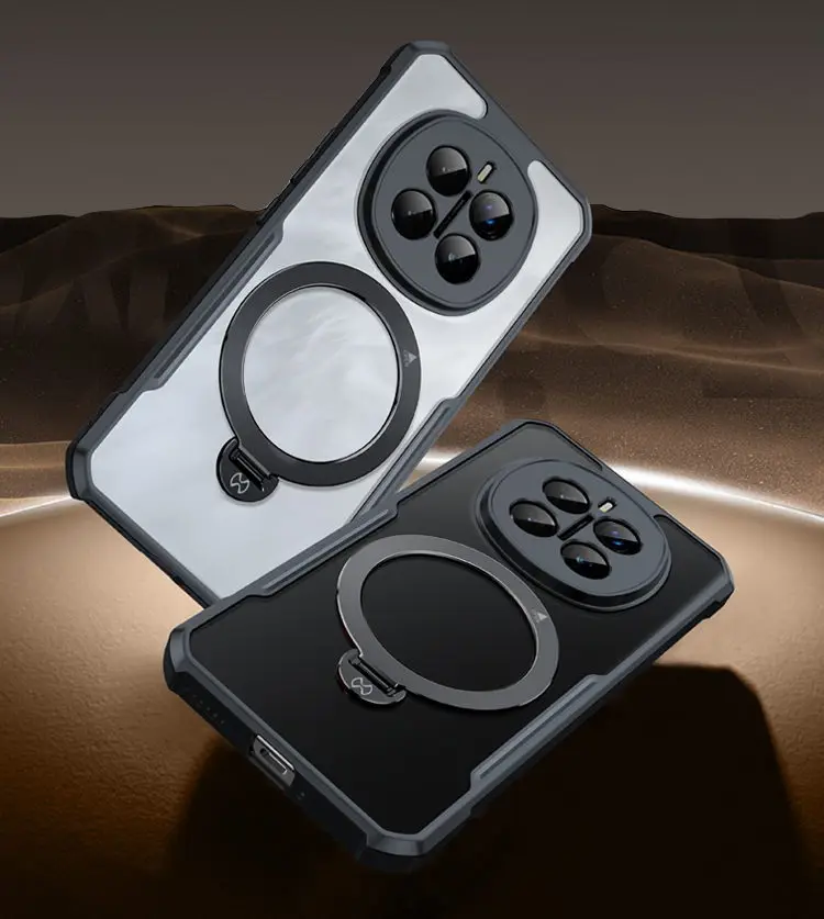 Funda Antigolpes Con Anillo Magnético Para Honor Magic7 Pro 5G | Soporte Ajustable | Protección Dual | Diseño Elegante