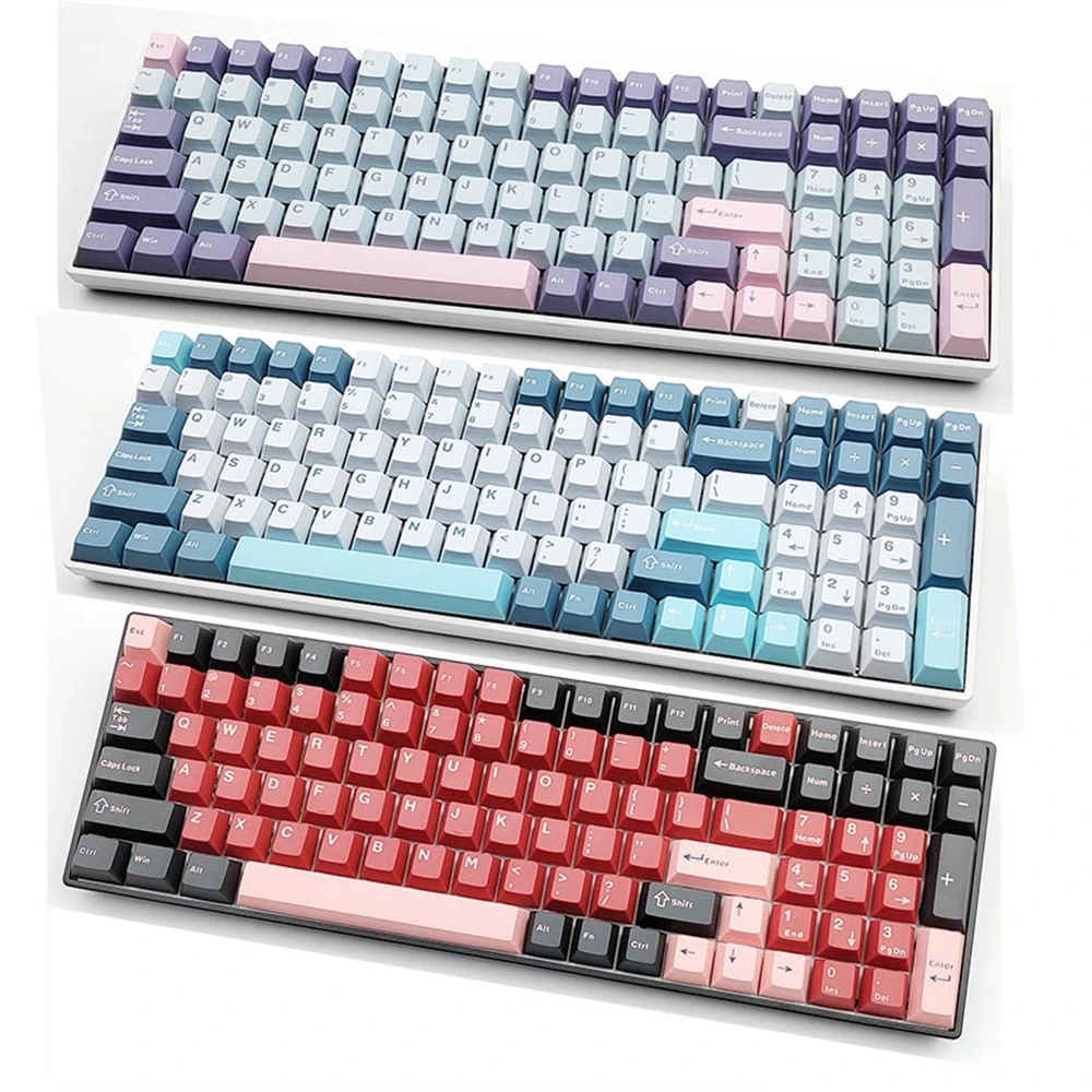 Teclado Mecânico Keycaps Pbt Cereja 60 70 80 90 104 mx Gateron Outemu Panda Kailh Switch 125 Chaves - Imagem 6