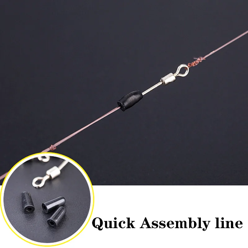 20PCS/Lot Ball Bearing Swivel Solid Rings Fishing Connector Ocean Boat Fishing Hooks Quick Fast Link Connector Accessories fishing accessories