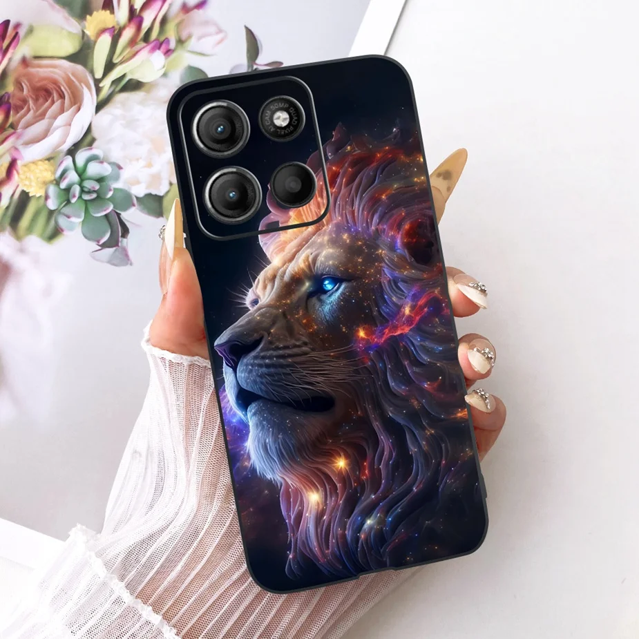 Stylish Flowers Painted Soft TPU Phone Case Cover - Universal Design