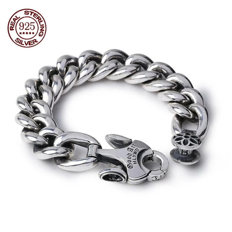 S925SterlingSilverCherryBlossomMen