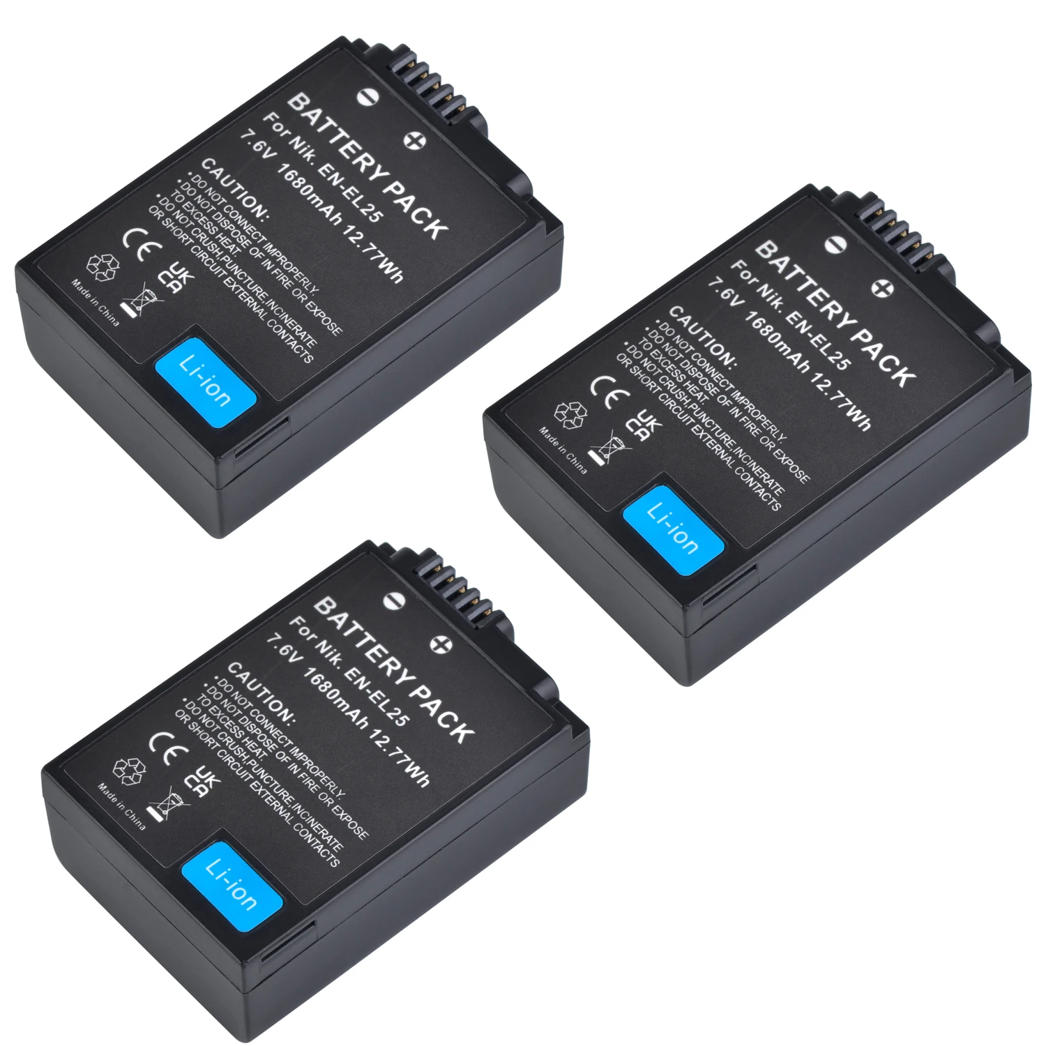 1680mAh EN EL25 EN-EL25 バッテリー Nikon Z50 Z30 ZFC カメラ