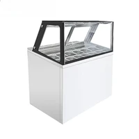 Réfrigérateurs commerciaux supermarché magasin congélateur de crème glacée vitrine congélateur de porte en verre 5