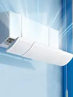 Déflecteur mural anti-courant d'air direct pour climatiseur, guide de ventilation universel coupe-vent 1