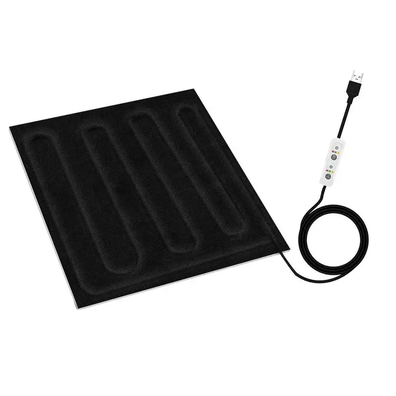 

USB Heating Pad 5V Reusable Heating Pad Film Waterproof Adjustable Winter Warming Pad Washable Film For Cushion Foot Cushion