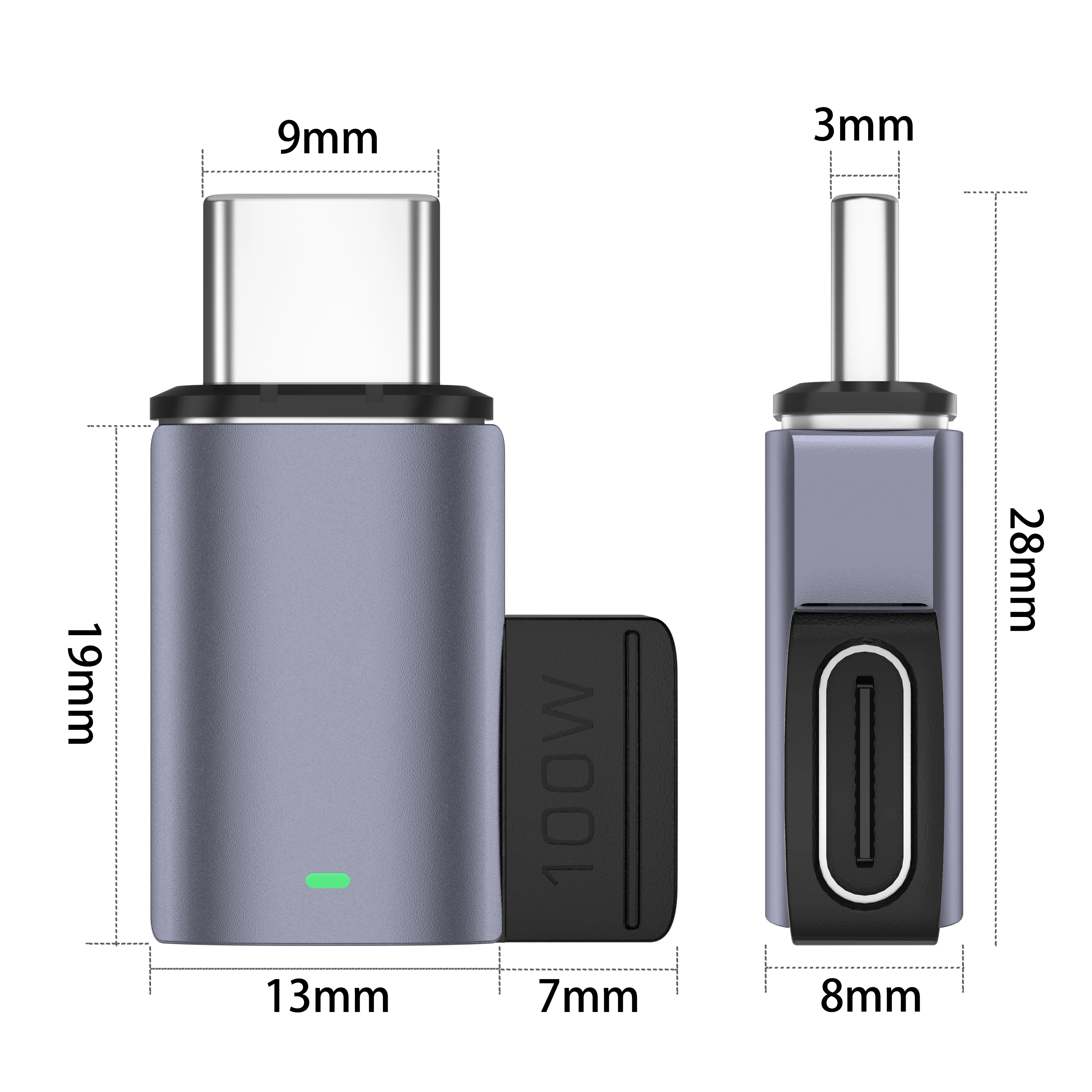 

PD100W C-type TO Type C Cable Plug Magnetic Adapter Charger Connector Mobile Phone Computer Quick Charge Converter