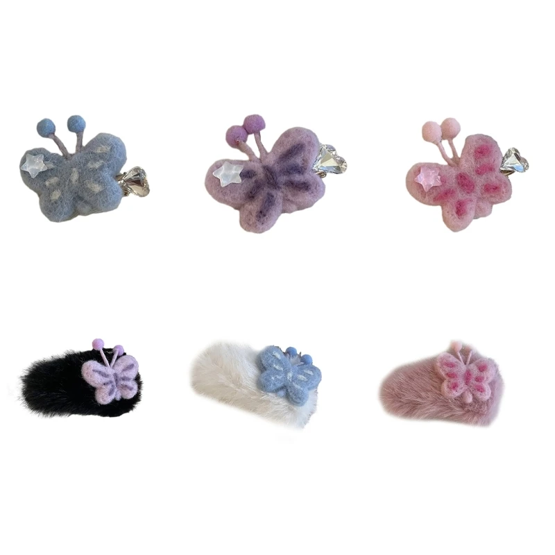 

Y2k Butterfly Hair Clip Ponytail Bangs Sweet Girls Hairpins Harajuku Hair Clip