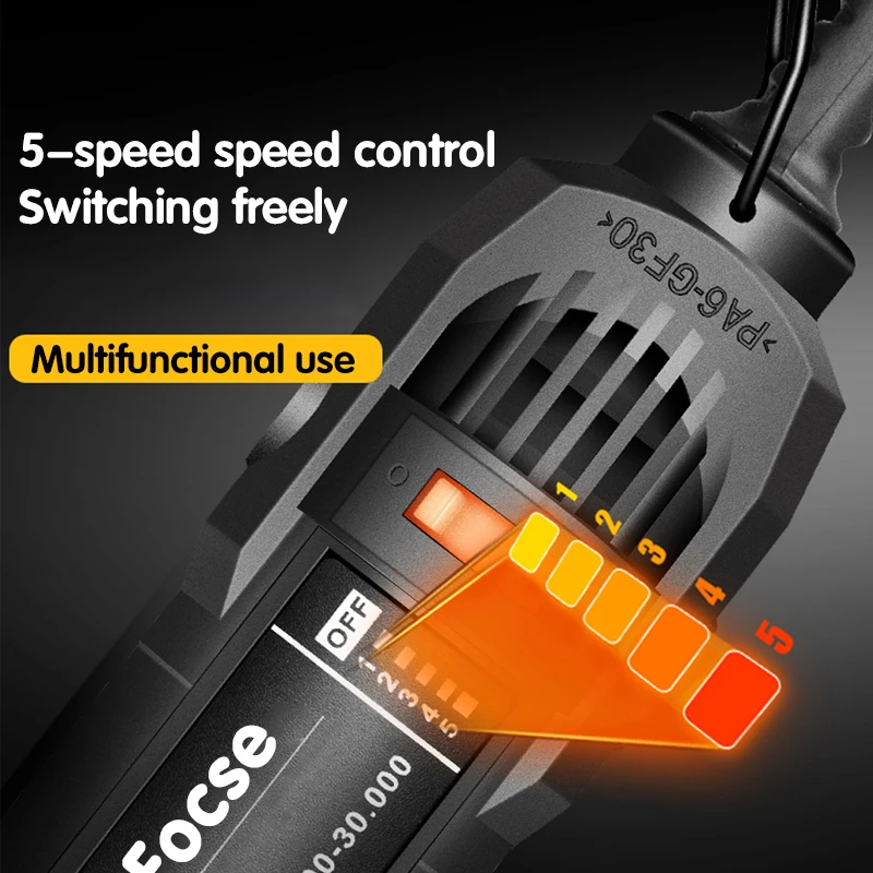 180W Power Electric Mini Drill Engraver Rotary Tool Polishing Grinder Variable Speed Dremel Engraving Pen with Accessories 2