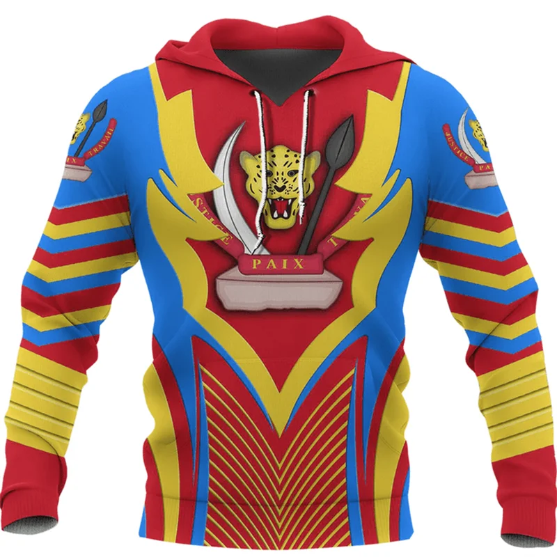 thumbnail image 1 of Sudadera con capucha y emblema nacional de la bandera del Congo, chaqueta deportiva para hombre, estampado 3D, jerseys africanos de gran tamaño, sudadera, ropa unisex, envío directo, 1 of 4