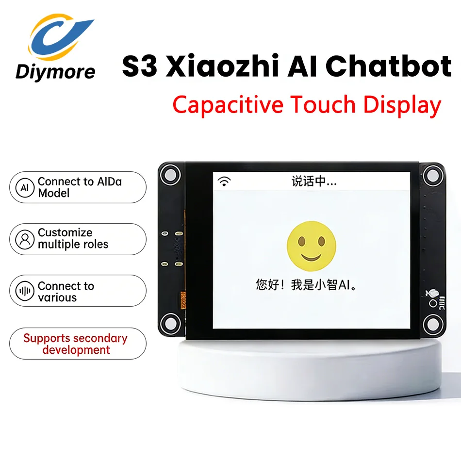チャイページ ESP32 S3 Xiaozhi AI Capacitive Touch Display 240x320 IPS Screen