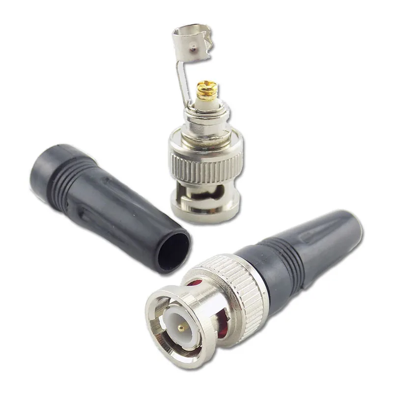 10db BNC csatlakozó Apaállat dugasz Adapter twist-on coaxial RG59 Vezeték számára CCTV camer video/audio csatlakozó