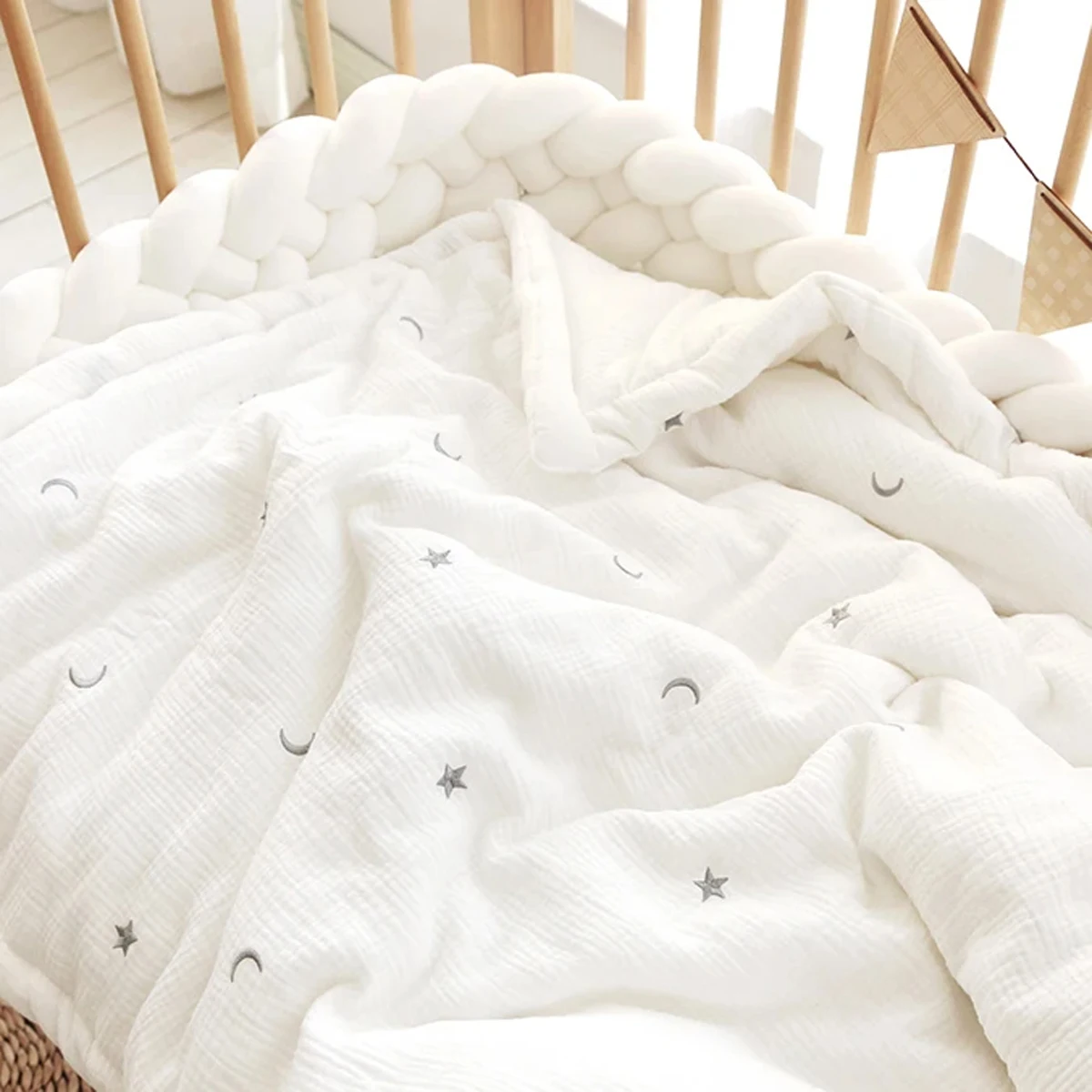 Baby Blanket Spring and Autumn Pure Cotton Baby Gauze Blanket Kindergarten Air Conditioning Four Seasons Universal DF14