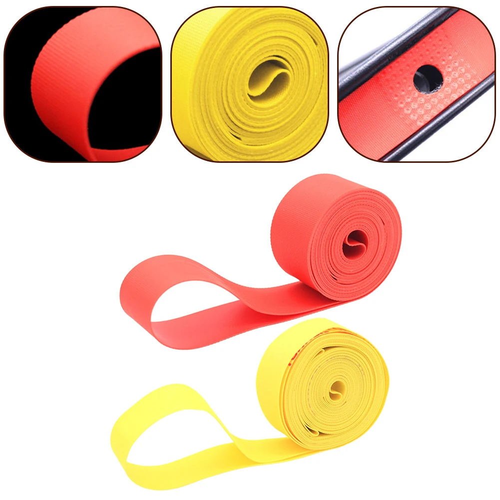 Bicycle Rim Strip Tire Liner Inner Tube Protector PVC Rim Tape For 700C 26 27.5 29 Inch MTB Road Bike Anti-Stab Tire Pad 2pcs