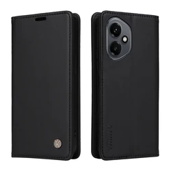 Magnetic Leather Wallet Flip Phone Case - Premium Edition - OPPO Reno5 F (BK)
