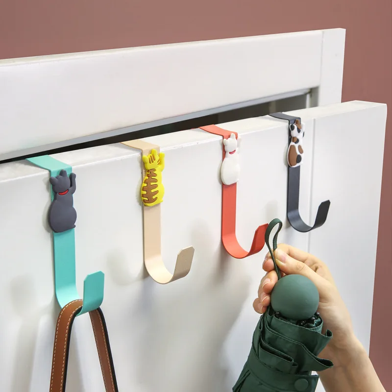 Cute Cat Kitchen Cabinet Door Back Hook 1Pcs