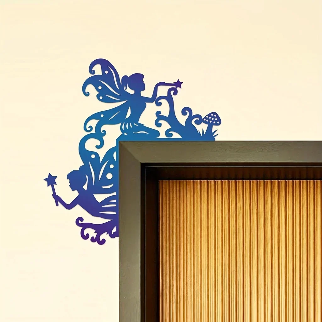 

CIFBUY Decoration Iron Crafts Colorful Gremlins Home Decorative Wall Stickers Door Corner Decoration Door Frame Corner Decorati