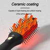 2025 New Black Gold Hot Air Comb Multi functional Roll Straight Dual purpose Roll Comb Anti frizz Negative Ion Hair Dryer Brush 2
