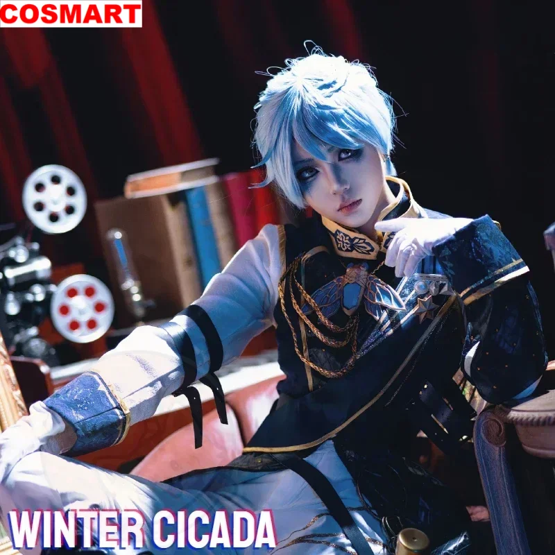 Cosmart Winter Cicada Cosplay Costume Gioco Identità V Prigioniero Cosplay Winter Cicad Costume Luca Balsa Cosplay + Parrucca